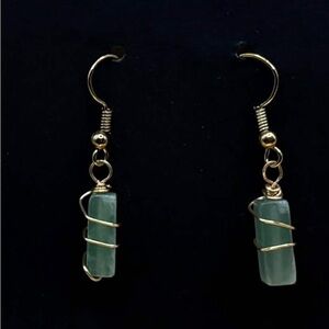 ✨Mini Green Aventurine Dangle Earrings ✨